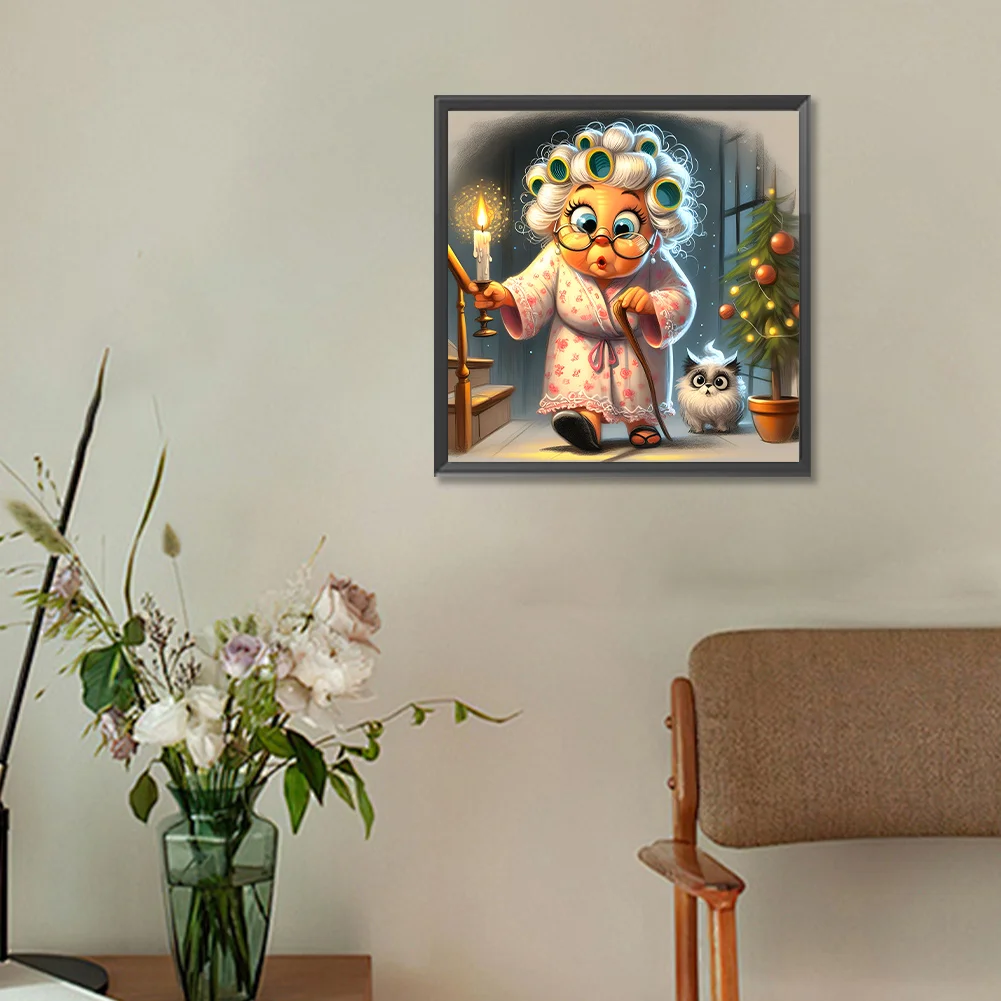 Diamond Painting - Full Round Drill - Grandma(Canvas|30*30cm)