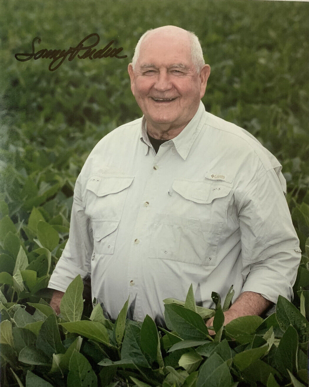 SONNY PERDUE HAND SIGNED 8x10 Photo Poster painting US SECRETARY OF AGRICULTURE AUTOGRAPHED