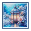 (US Only)Lantern Print Cross Stitch Kit 75x75cm DIY 14CT Egyptian Cotton Embroidery Art