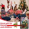 (US Local)Christmas Train A5 Size Diamond Painting Notebook Set with 4Pcs Bookmark Gift