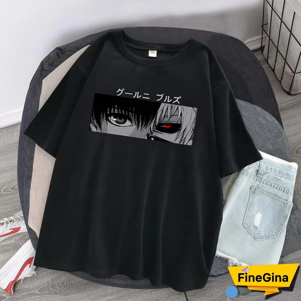 New Anime Tokyo Ghoul Print T-Shirt Men Women Fashion Short Sleeve Casual Summer Tops Tees