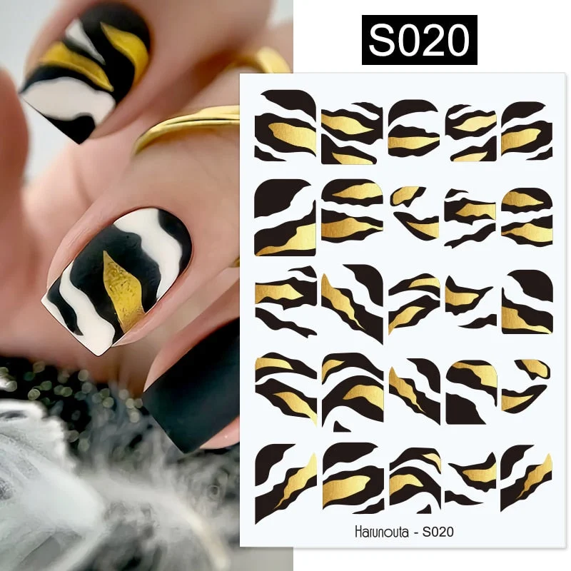1PC Succulent Plants Flower 3D Nail Sticker Spring Floral Leaves Adhesive Transfer Decals Slider DIY Nail Art Decoration-Nail Inspo