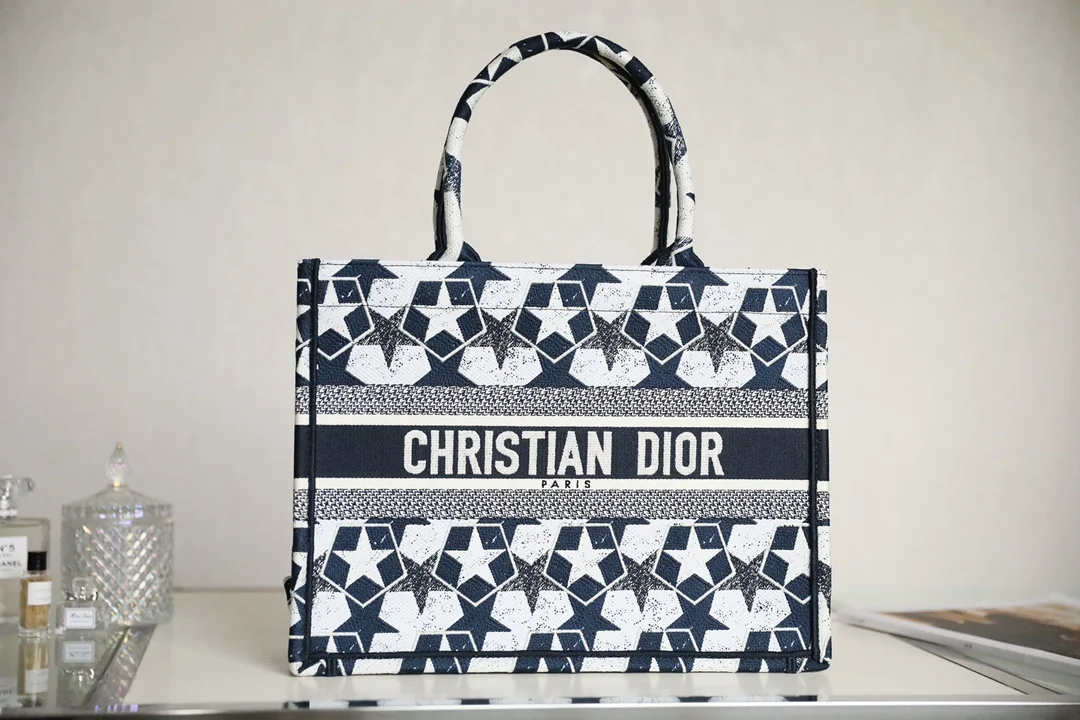 DIOR BOOKTOTE 藍色小五星41.5cm