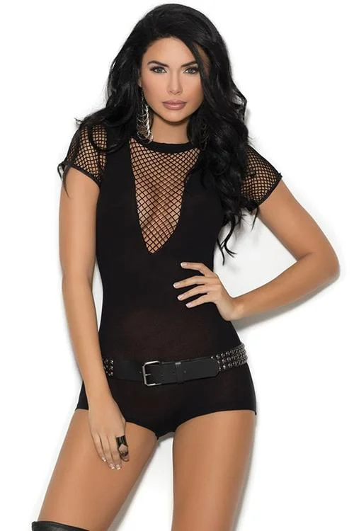 Pornhint Black Rocker Romper