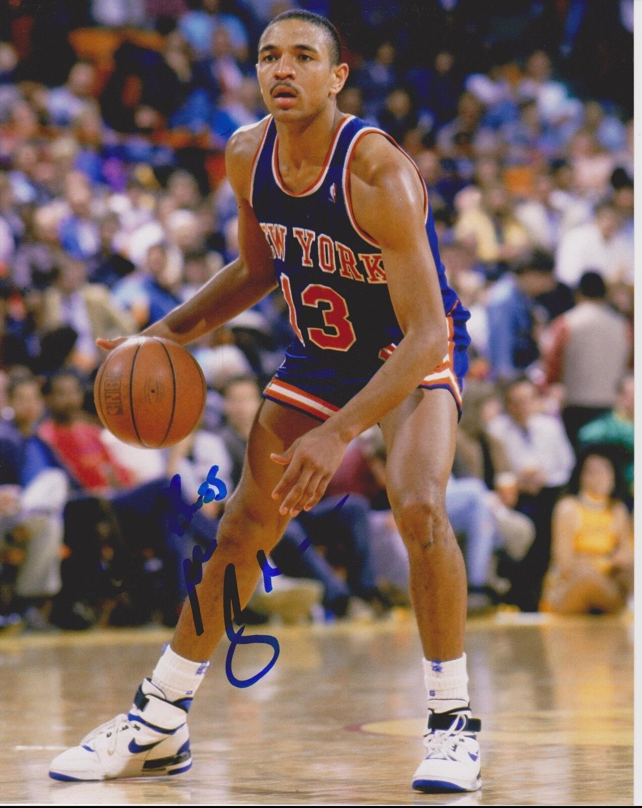 MARK JACKSON signed NEW YORK KNICKS 8X10 Photo Poster painting *GOLDEN STATE WARRIORS*