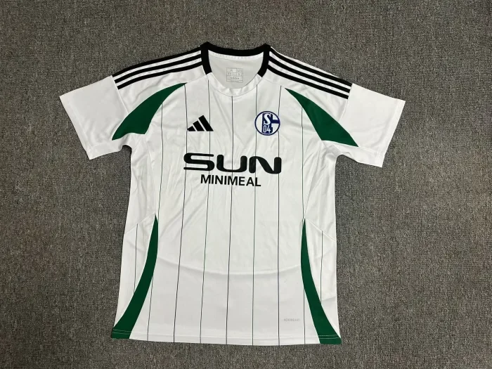 Fan Version 2024-2025 Schalke 04 Away White Soccer Jersey