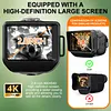 4K Infrared Night Visions Device Rechargeable Outdoor HD Telescope Camera with 2.8 Inch Large Screen 18X Digital Zoom Night Visions Monocular Outdoor Exploration & Camping Gear Gifts for Men