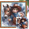 Cowboy Boy-11CT Stamped Cross Stitch 40*40cm tapestrymarket