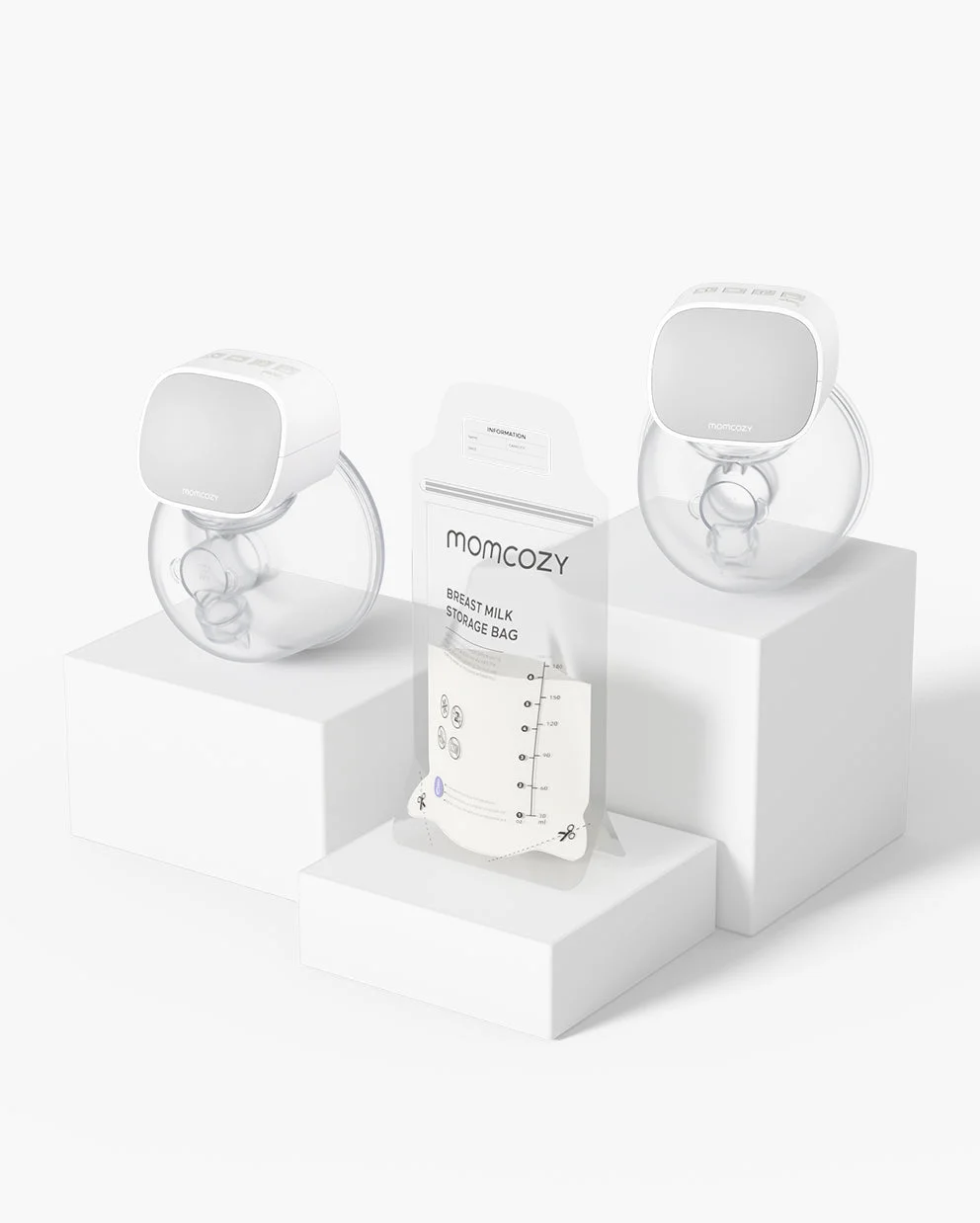 S9 Double Hands-Free Pump and 120 Count Breastmilk Storage Bags