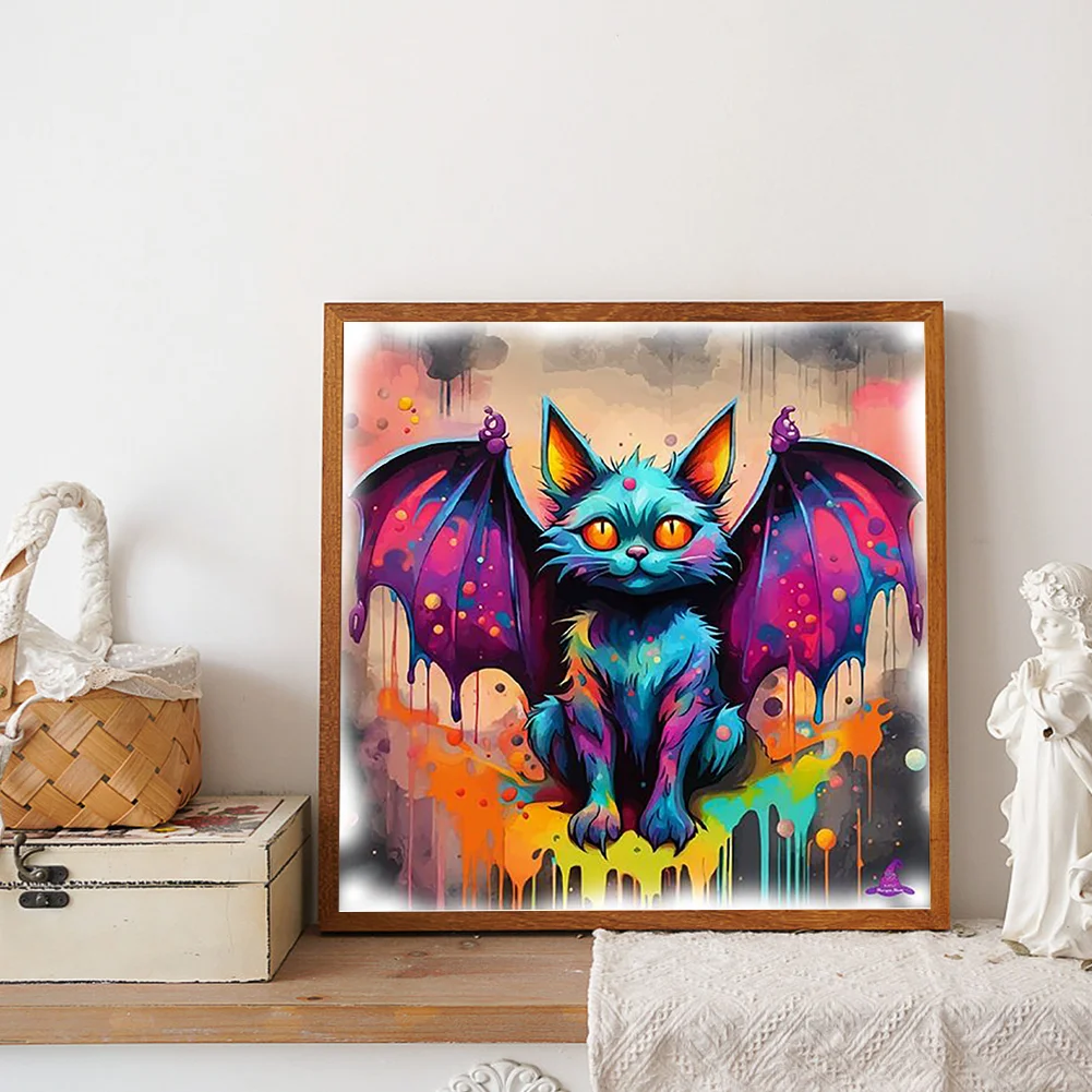 Diamond Painting - Full Round Drill - Bat(Canvas|40*40cm)