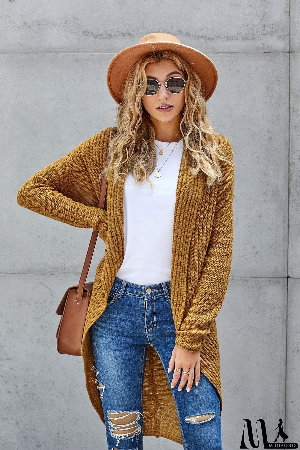 MidiSono - Cashmere Blend Convertible Cardigan