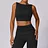Xinyulin Sports Underwear Women Sexy Workout Sports Bras Tights Crop Top Yoga Vest Shockproof Gym Push Up Fitness Athletic Brassiere