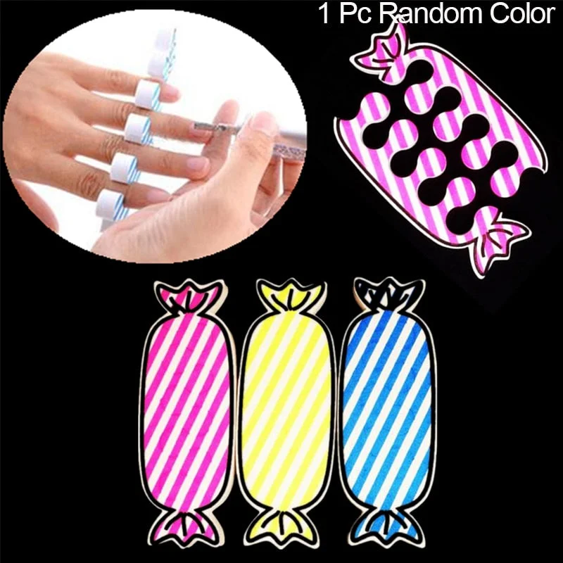 A Pair Professional Soft Foams Cotton Finger Toe Separators Nail Manicuring Foots Sponge Soft Gel UV Tools Manicure Pedicure-Nail Inspo