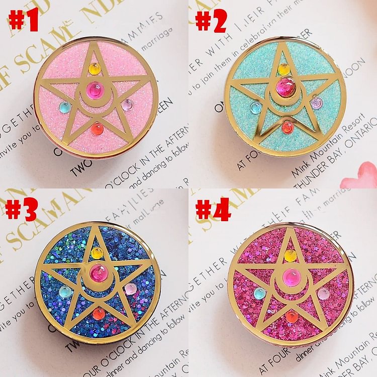 4 Colors Sailor Moon Paillette Star Phone Holder SP13520