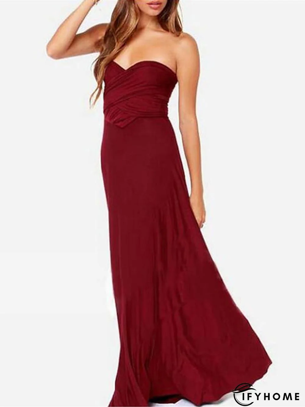 Women‘s Prom Party Dress Swing Dress Long Dress Maxi Dress Green Black Blue Sleeveless Pure Color Backless Spring Summer V Neck Party S M L XL | IFYHOME