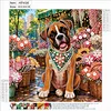 Diamond Painting-DIY Crystal Rhinestone Happy Boxer Dog
