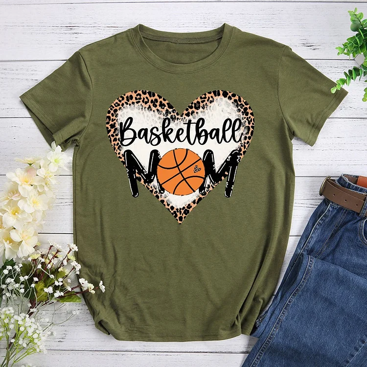 Basketball Mom T-shirt Tee -011238