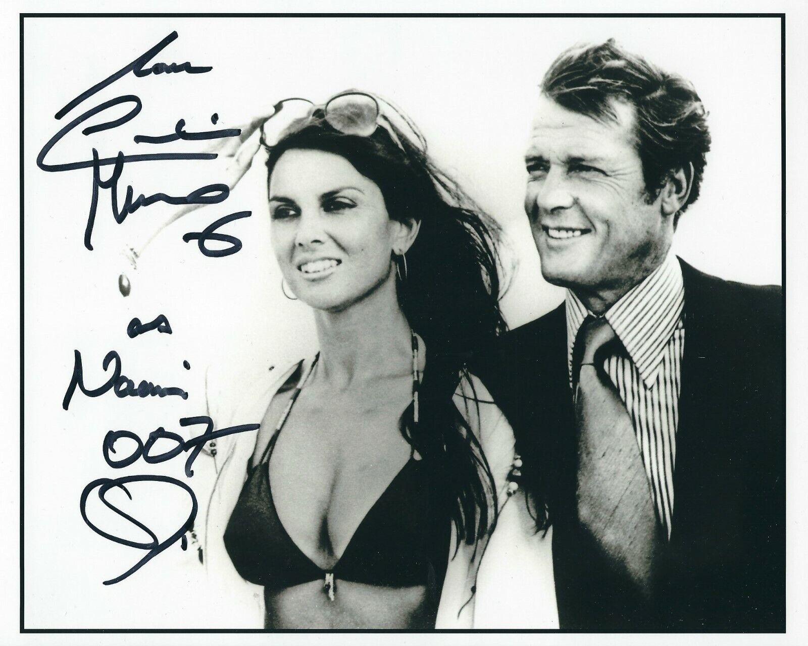 CAROLINE MUNRO SIGNED 007 JAMES BOND 8x10 Photo Poster painting 12 - UACC & AFTAL AUTOGRAPH