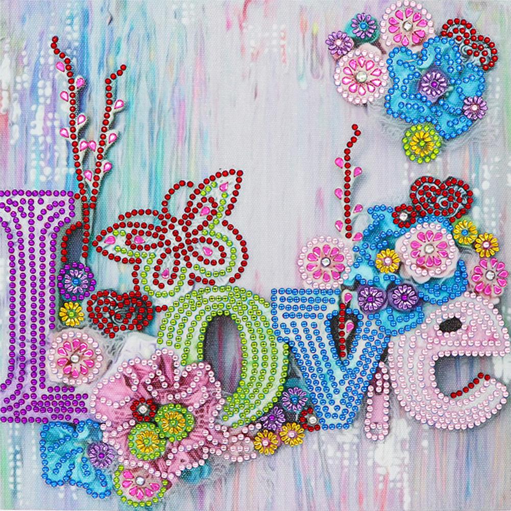 Diamond Painting - Crystal Rhinestone - LOVE
