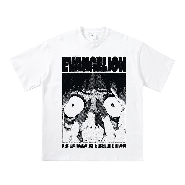 Pure Cotton Evangelion Ikari Shinji Aesthetic T-shirt weebmemes
