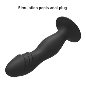 Silicone Anal Plug Dildos Featuring a Strong Suction Cup for Hands-Free Enjoyment