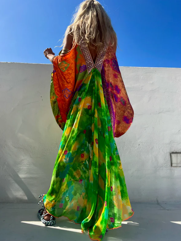 Bohemian Vacation Printed Dress 6f8a