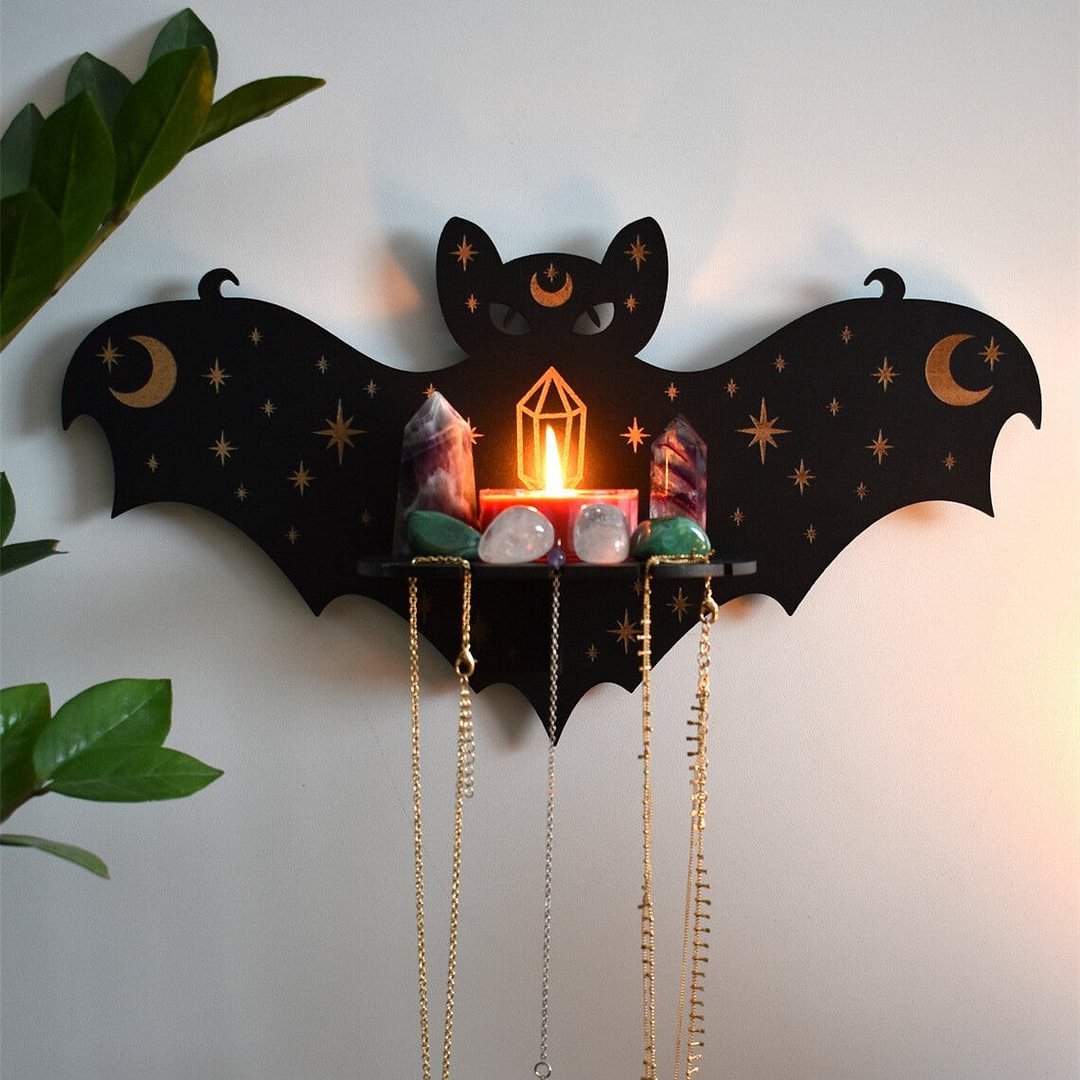 Bat with Moon Crystal Altar