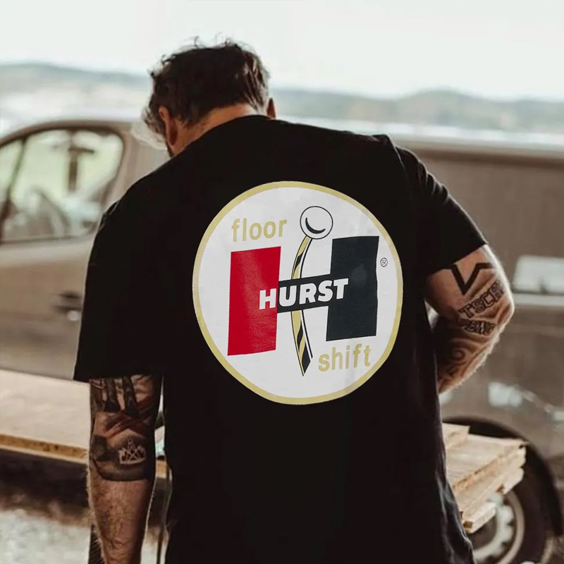 Hurst Floor Shift Logo Cotton T-Shirt