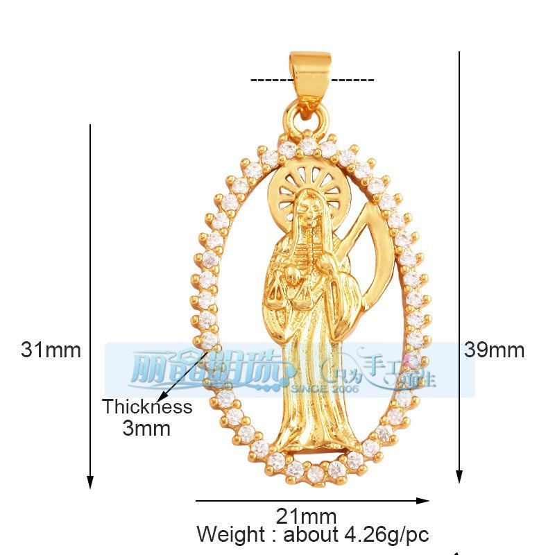 1 Piece 17*24mm 20 * 23mm Copper Human Pendant Jewelry Accessories