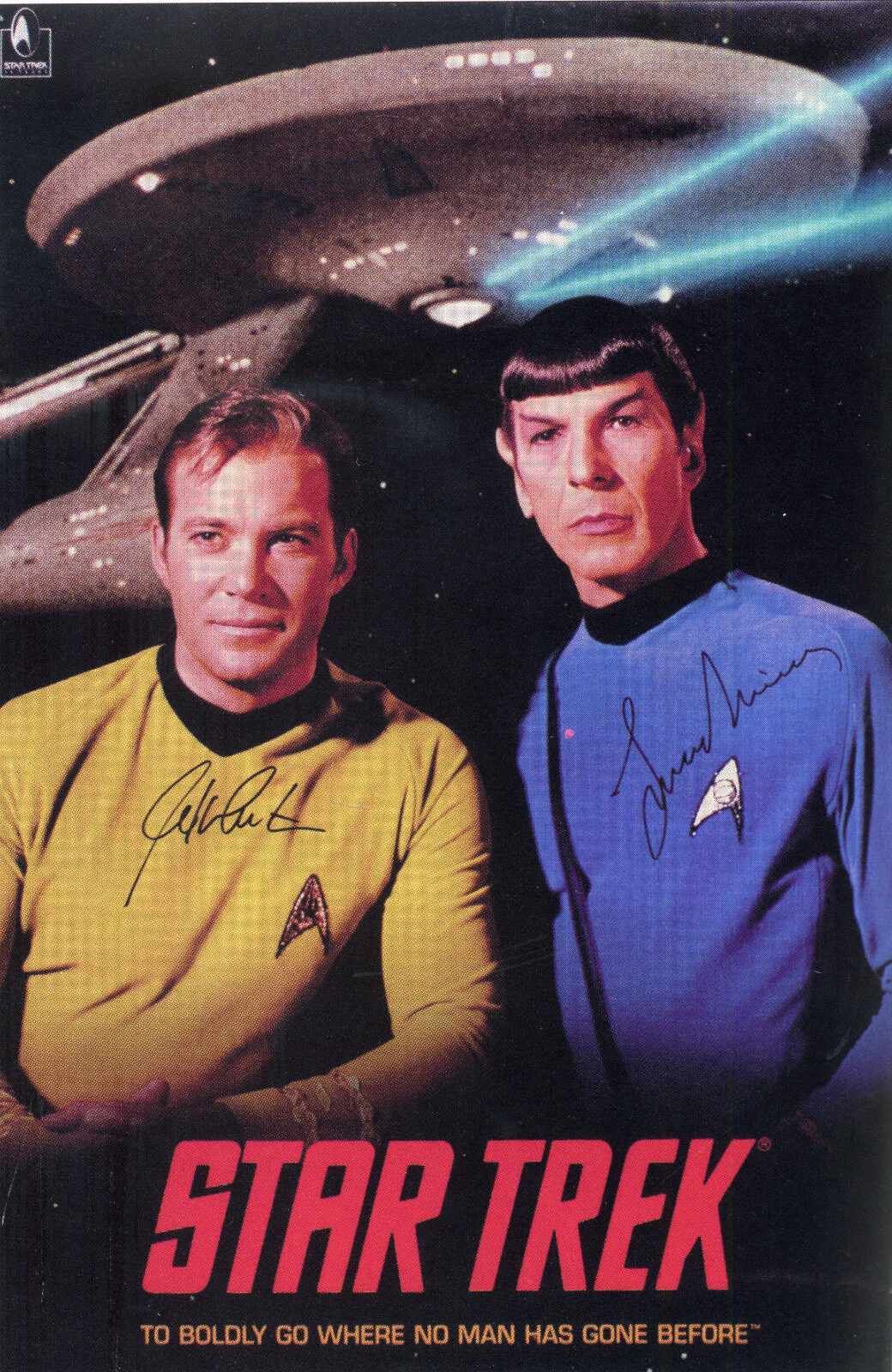 LEONARD NIMOY & WILLIAM SHATNER STAR TREK Signed Photo Poster paintinggraph TV Actors - Preprint