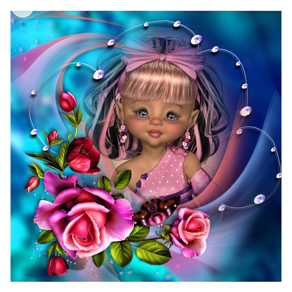 

Fairy Girl - Round Drill Diamond Painting - 35*35CM, 501 Original