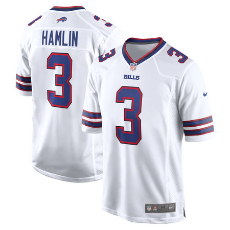 Youth Buffalo Bills #3 Damar Hamlin Nike White Game Jersey