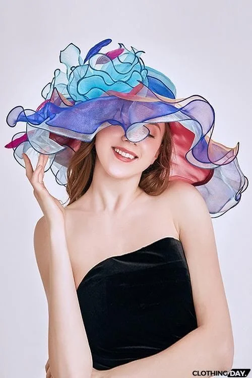Organza Layer Flower Hat