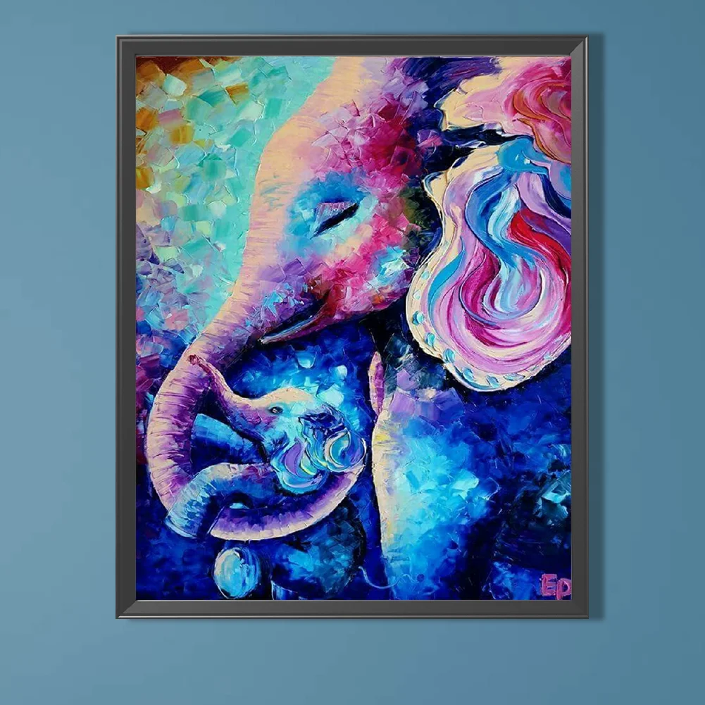 Diamond Painting - Full Round Drill - Elephant(Canvas|40*50cm)