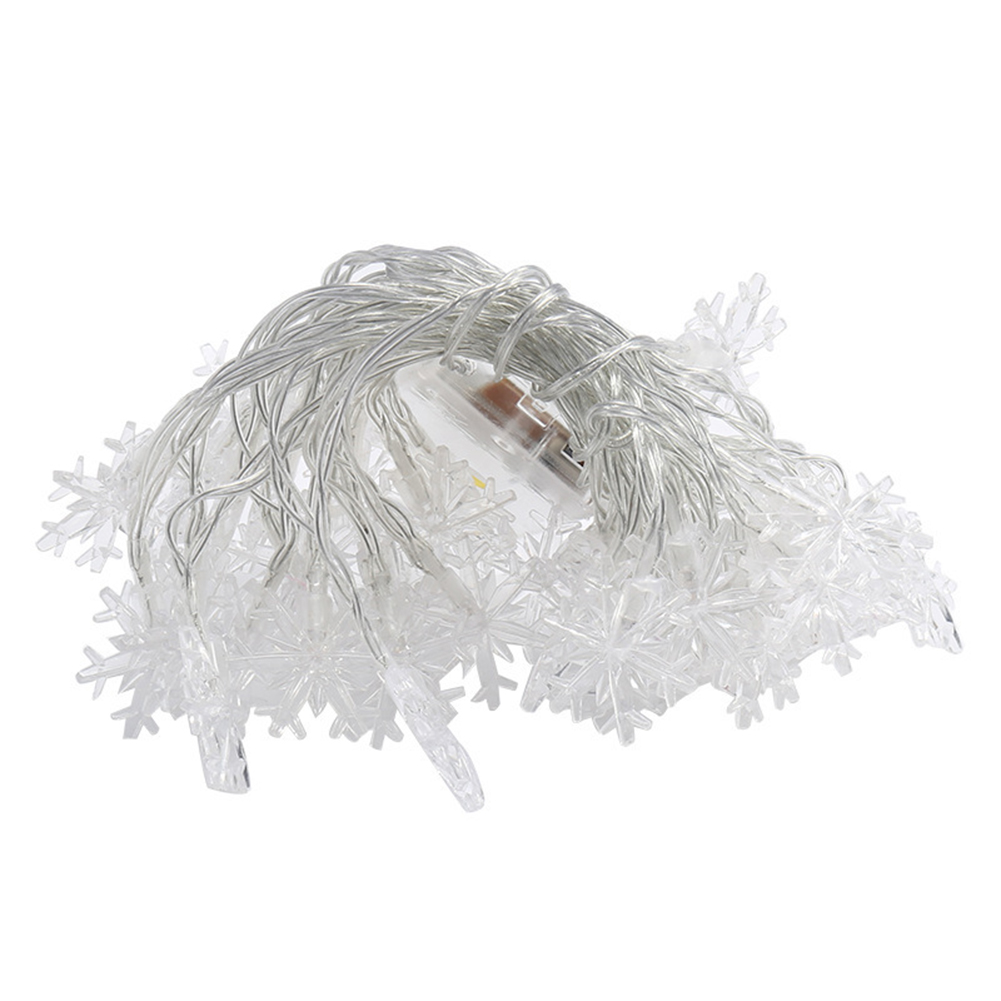 

6m 40 LED Snowflake Fairy Light String Christmas New Year Xmas Garland Lamp, 501 Original