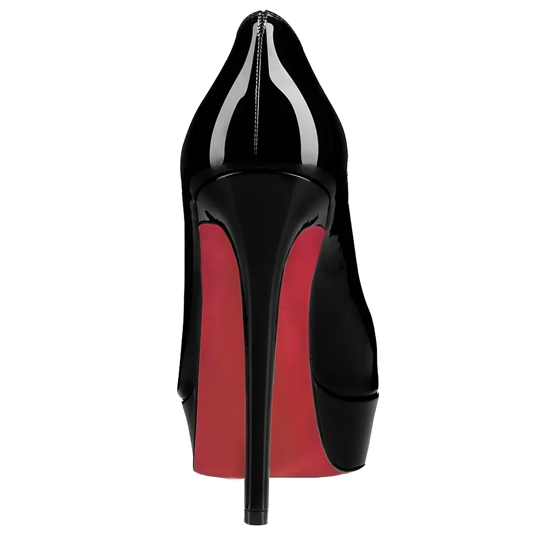 150mm Sky High Platform Red Soles Pumps Patent-vocosishoes
