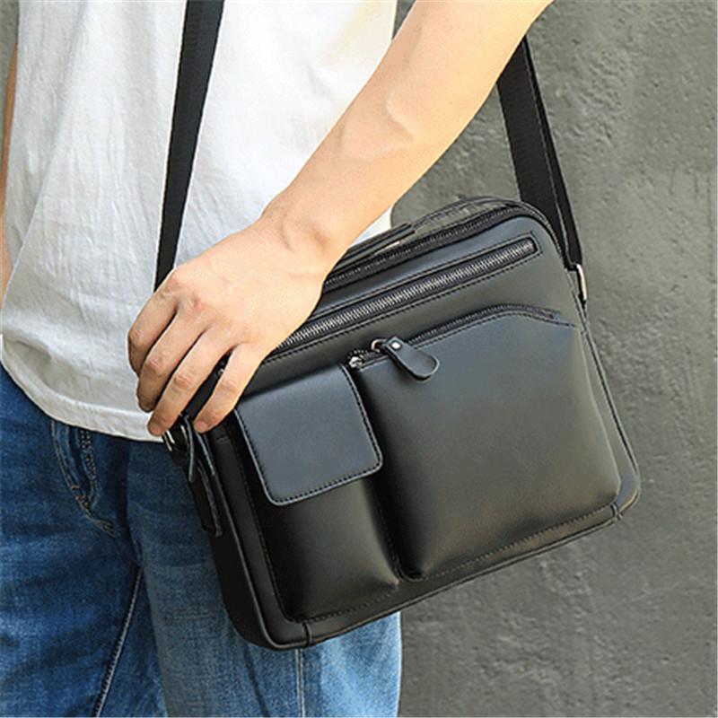 Mens Durable Business Casual Travel Messengers Bags Vintage Case