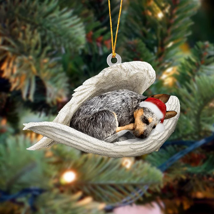 Heeler Sleeping Angel Christmas Ornament