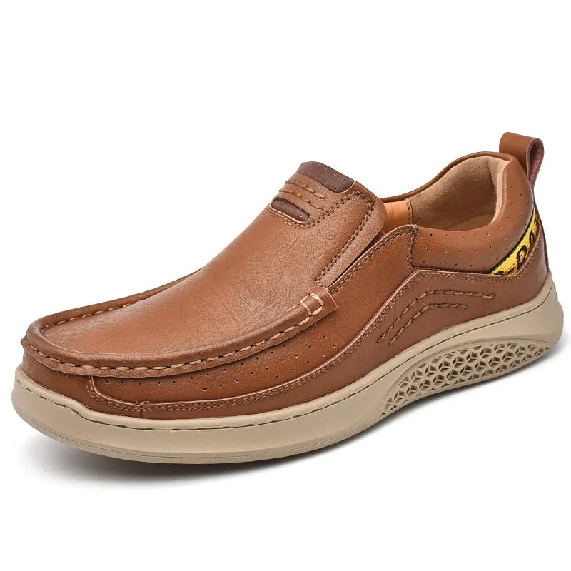 Brand Men's Loafers Genuine Leather Men's Casual Shoes Fashion Sneakers Men Designer Shoes Outdoor Men's Platform Shoes