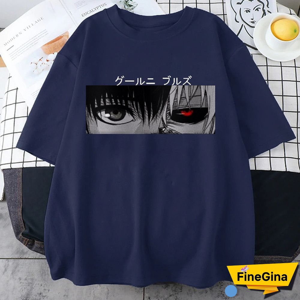 New Anime Tokyo Ghoul Print T-Shirt Men Women Fashion Short Sleeve Casual Summer Tops Tees