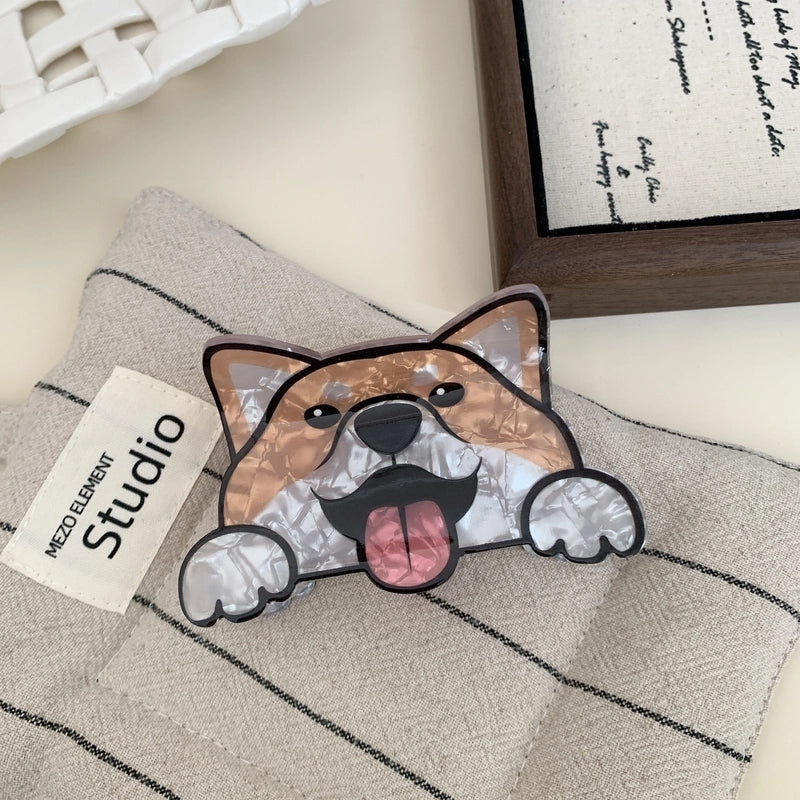 Women’s Cute Dog Arylic Hair Claws