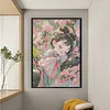 Sakura Hanfu Girl-11CT Stamped Cross Stitch 50*70cm (Big Size)