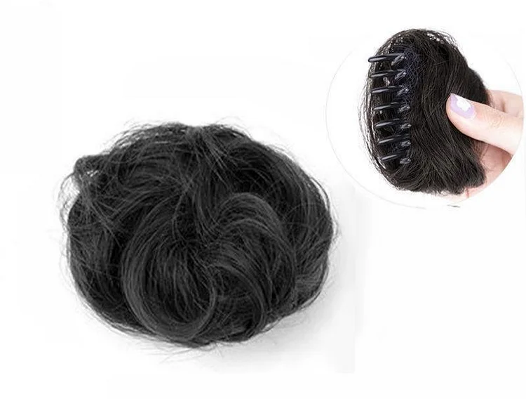 Fluffy and lazy meatball hair accessories