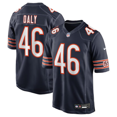 Youth Chicago Bears #46 Scott Daly Nike Navy Team Game Jersey