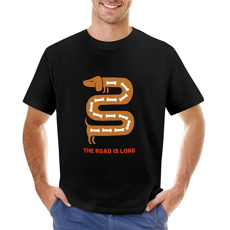 Dachshund Dog Bone T-shirt &Agrave; Manches Courtes Gildan Pour Homme