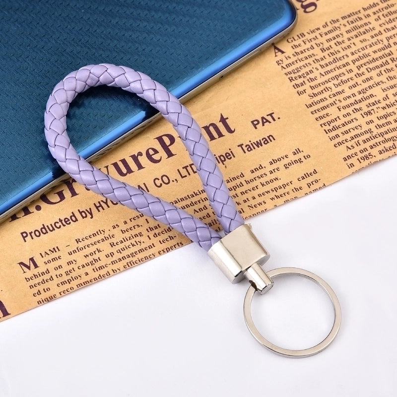 30 Pieces Leather Rope Key Chain Woven Pu Key Chain Pendant Key Chain Car Key Chain Accessories Bag Pendant