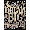 DIY Pearl Painting Dream Big for Home Wall Decor with Frame(30x40cm)