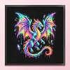 Crystal Dragon Colorful Neon Animals -14CT Stamped/Counted Cross Stitch 30*30cm tapestrymarket