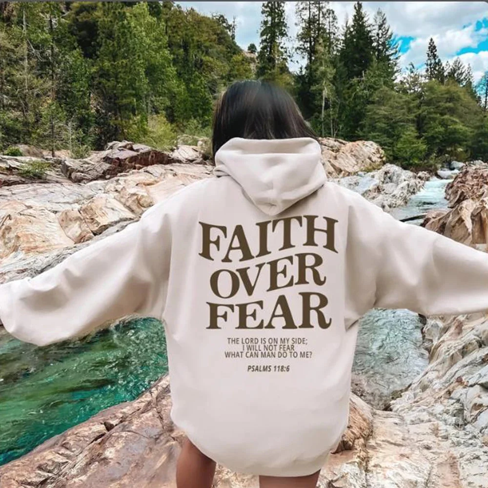 "Faith over Fear" Christian Hoodie