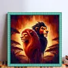 【Limited Stock Sale】Two Lions-18CT Stamped Cross Stitch 50*50cm/19.69*19.69in tapestrymarket